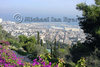View over Bahai Gardens